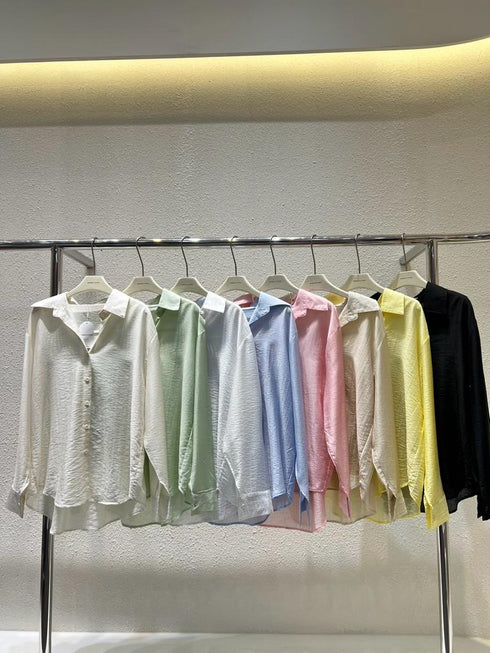 WANWAN See Through Long Sleeves Shirts